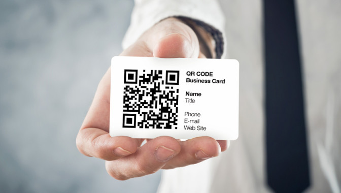 Un QR code sur votre carte de visite